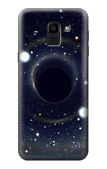 W3617 Black Hole Hard Case and Leather Flip Case For Samsung Galaxy J6 (2018)