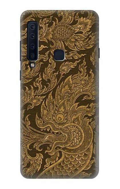 W3382 Thai Art Naga Hard Case and Leather Flip Case For Samsung Galaxy A9 (2018), A9 Star Pro, A9s