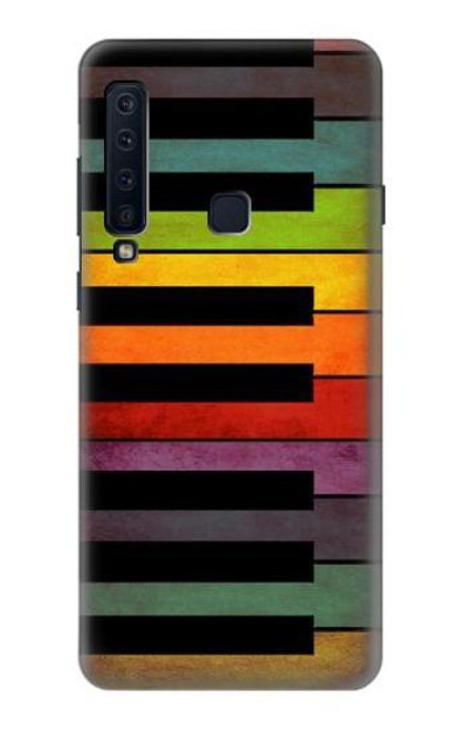 W3451 Colorful Piano Hard Case and Leather Flip Case For Samsung Galaxy A9 (2018), A9 Star Pro, A9s
