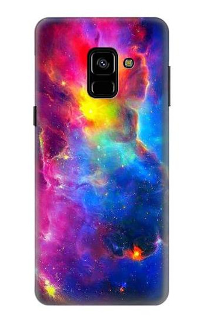 W3371 Nebula Sky Hard Case and Leather Flip Case For Samsung Galaxy A8 (2018)