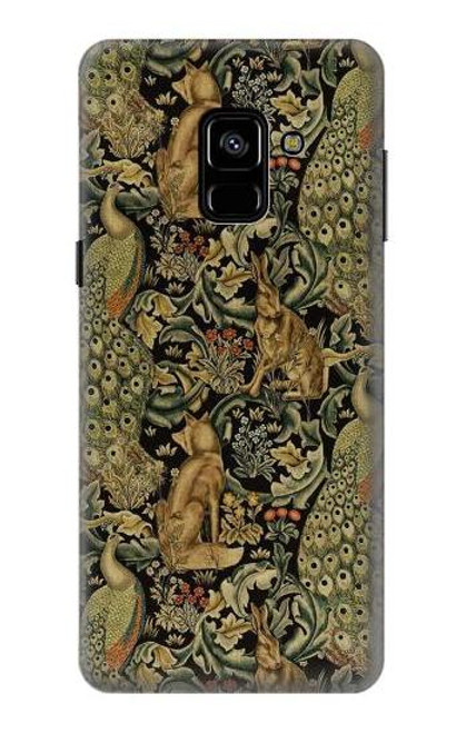 W3661 William Morris Forest Velvet Hard Case and Leather Flip Case For Samsung Galaxy A8 (2018)