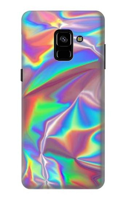 W3597 Holographic Photo Printed Hard Case and Leather Flip Case For Samsung Galaxy A8 Plus (2018)