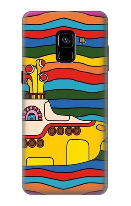 W3599 Hippie Submarine Hard Case and Leather Flip Case For Samsung Galaxy A8 Plus (2018)