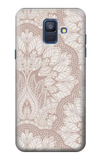 W3580 Mandal Line Art Hard Case and Leather Flip Case For Samsung Galaxy A6 (2018)