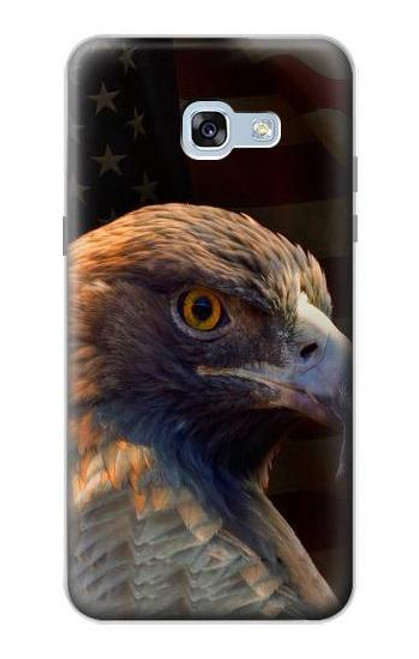 W3376 Eagle American Flag Hard Case and Leather Flip Case For Samsung Galaxy A5 (2017)