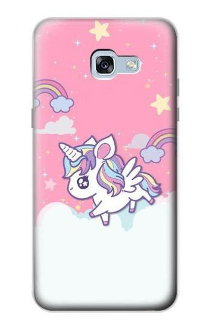 W3518 Unicorn Cartoon Hard Case and Leather Flip Case For Samsung Galaxy A5 (2017)