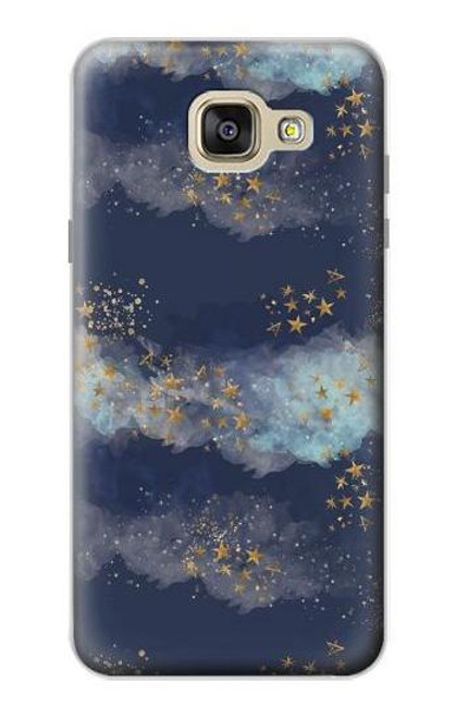 W3364 Gold Star Sky Hard Case and Leather Flip Case For Samsung Galaxy A5 (2016)