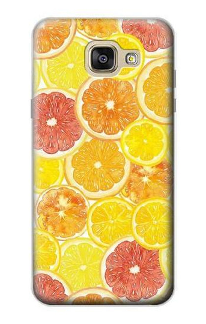 W3408 Lemon Hard Case and Leather Flip Case For Samsung Galaxy A5 (2016)