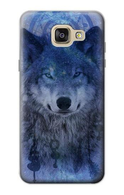 W3410 Wolf Dream Catcher Hard Case and Leather Flip Case For Samsung Galaxy A5 (2016)