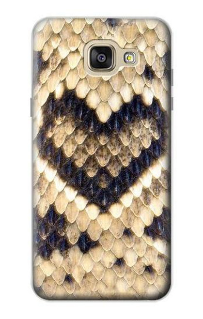 W3417 Diamond Rattle Snake Graphic Print Hard Case and Leather Flip Case For Samsung Galaxy A5 (2016)