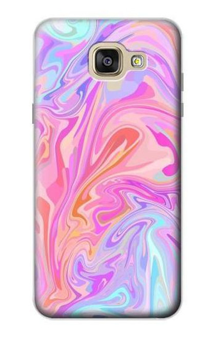 W3444 Digital Art Colorful Liquid Hard Case and Leather Flip Case For Samsung Galaxy A5 (2016)