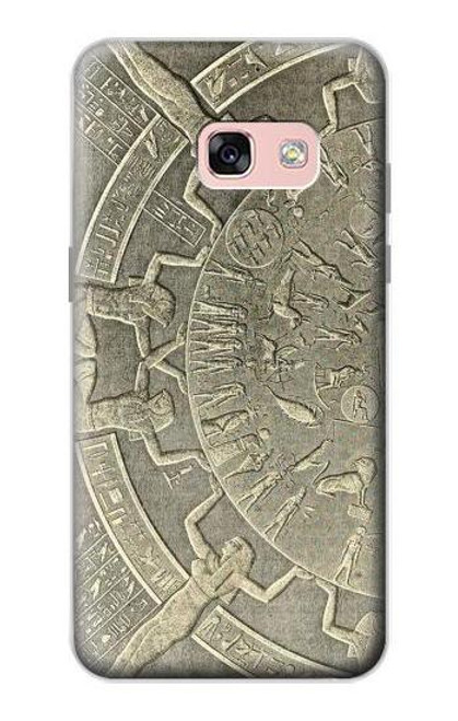 W3396 Dendera Zodiac Ancient Egypt Hard Case and Leather Flip Case For Samsung Galaxy A3 (2017)