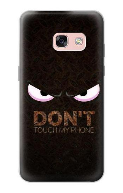 W3412 Do Not Touch My Phone Hard Case and Leather Flip Case For Samsung Galaxy A3 (2017)