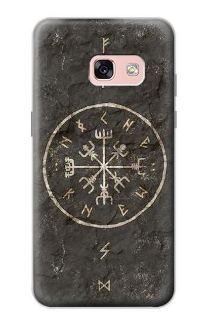 W3413 Norse Ancient Viking Symbol Hard Case and Leather Flip Case For Samsung Galaxy A3 (2017)