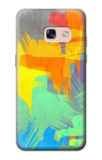 W3423 Brush Stroke Hard Case and Leather Flip Case For Samsung Galaxy A3 (2017)