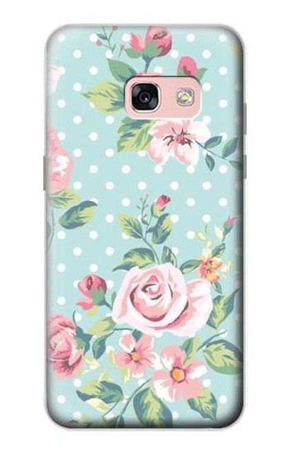 W3494 Vintage Rose Polka Dot Hard Case and Leather Flip Case For Samsung Galaxy A3 (2017)