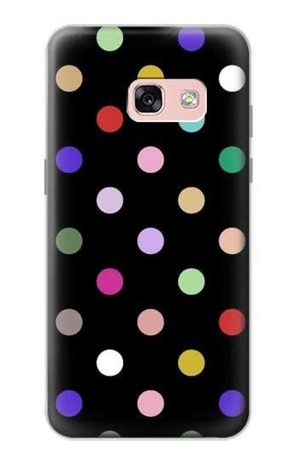 W3532 Colorful Polka Dot Hard Case and Leather Flip Case For Samsung Galaxy A3 (2017)