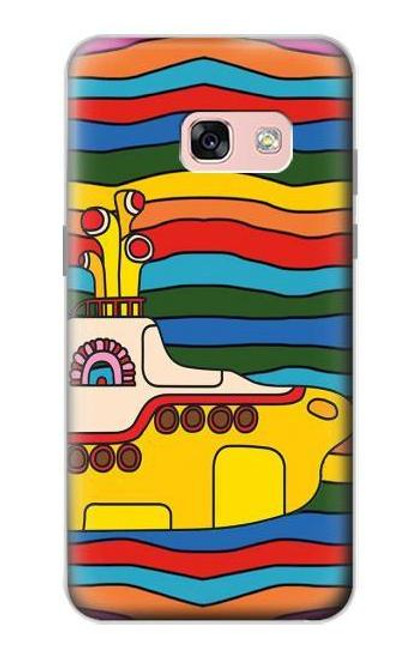 W3599 Hippie Submarine Hard Case and Leather Flip Case For Samsung Galaxy A3 (2017)