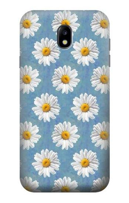 W3454 Floral Daisy Hard Case and Leather Flip Case For Samsung Galaxy J7 (2017) EU Version