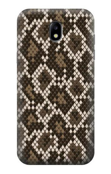 W3389 Seamless Snake Skin Pattern Graphic Hard Case and Leather Flip Case For Samsung Galaxy J5 (2017) EU Version