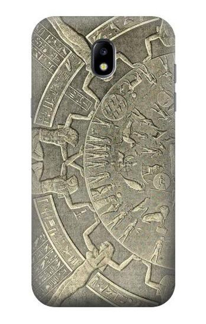 W3396 Dendera Zodiac Ancient Egypt Hard Case and Leather Flip Case For Samsung Galaxy J5 (2017) EU Version