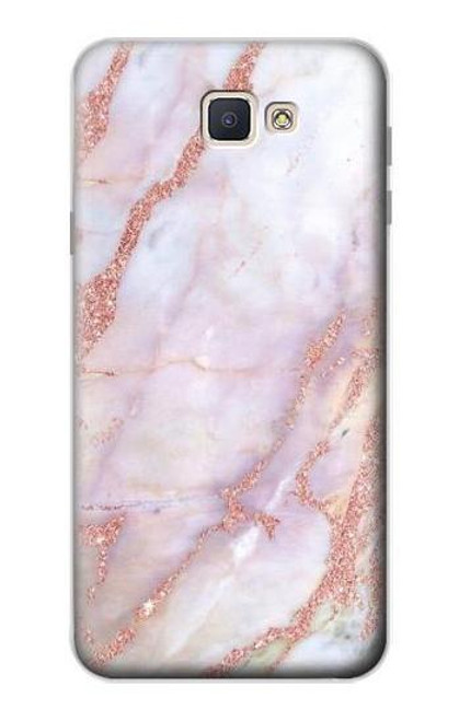 W3482 Soft Pink Marble Graphic Print Hard Case and Leather Flip Case For Samsung Galaxy J7 Prime (SM-G610F)