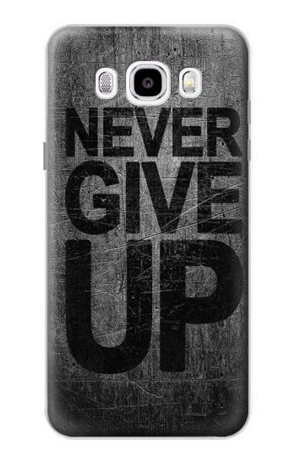 W3367 Never Give Up Hard Case and Leather Flip Case For Samsung Galaxy J5 (2016)