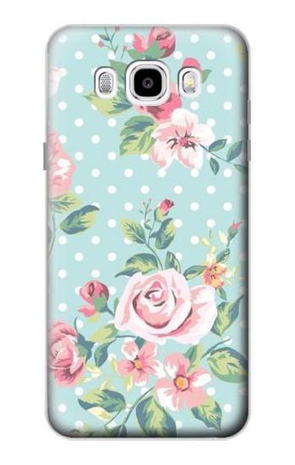 W3494 Vintage Rose Polka Dot Hard Case and Leather Flip Case For Samsung Galaxy J5 (2016)