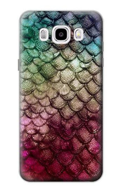 W3539 Mermaid Fish Scale Hard Case and Leather Flip Case For Samsung Galaxy J5 (2016)