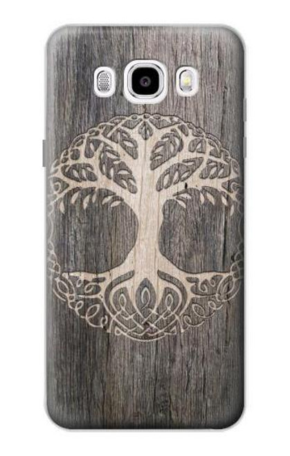 W3591 Viking Tree of Life Symbol Hard Case and Leather Flip Case For Samsung Galaxy J5 (2016)