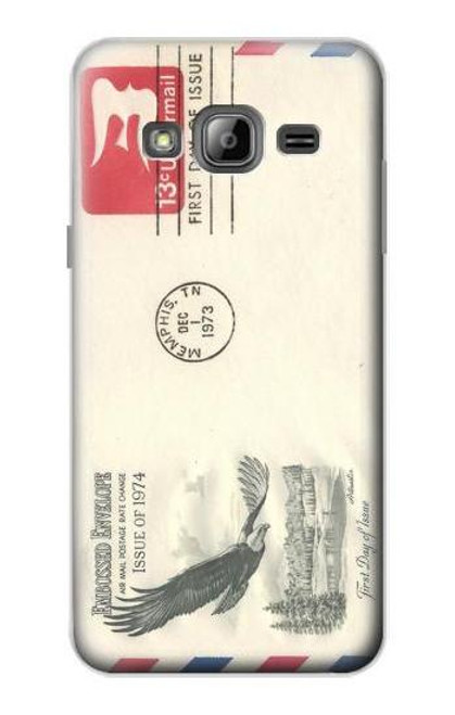 W3551 Vintage Airmail Envelope Art Hard Case and Leather Flip Case For Samsung Galaxy J3 (2016)