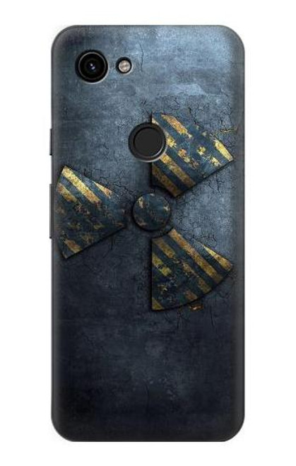 W3438 Danger Radioactive Hard Case and Leather Flip Case For Google Pixel 3a