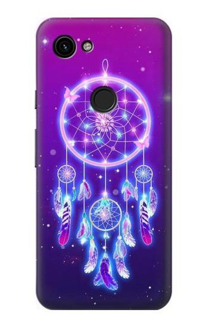 W3484 Cute Galaxy Dream Catcher Hard Case and Leather Flip Case For Google Pixel 3a