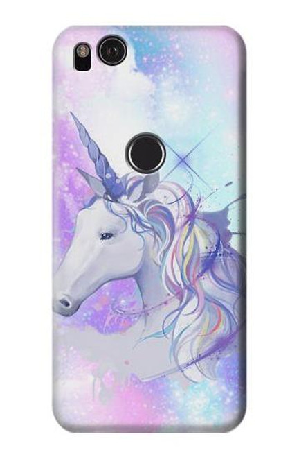 W3375 Unicorn Hard Case and Leather Flip Case For Google Pixel 2
