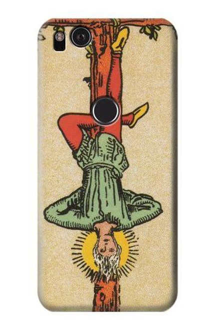 W3377 Tarot Card Hanged Man Hard Case and Leather Flip Case For Google Pixel 2