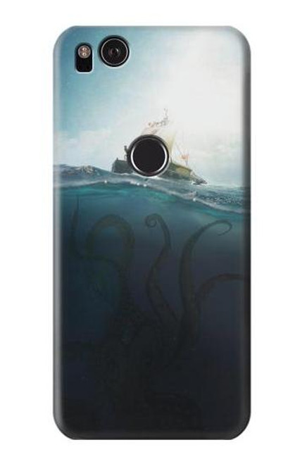 W3540 Giant Octopus Hard Case and Leather Flip Case For Google Pixel 2