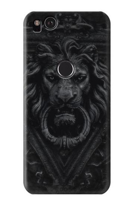 W3619 Dark Gothic Lion Hard Case and Leather Flip Case For Google Pixel 2