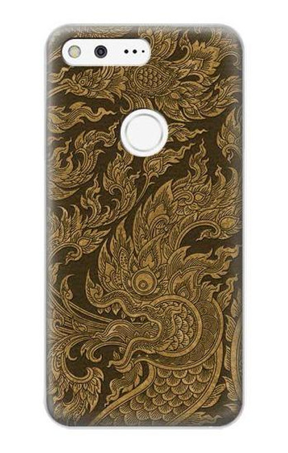 W3382 Thai Art Naga Hard Case and Leather Flip Case For Google Pixel XL