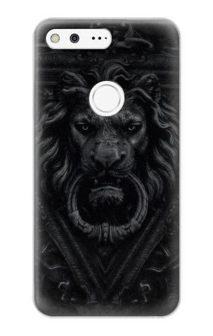 W3619 Dark Gothic Lion Hard Case and Leather Flip Case For Google Pixel XL