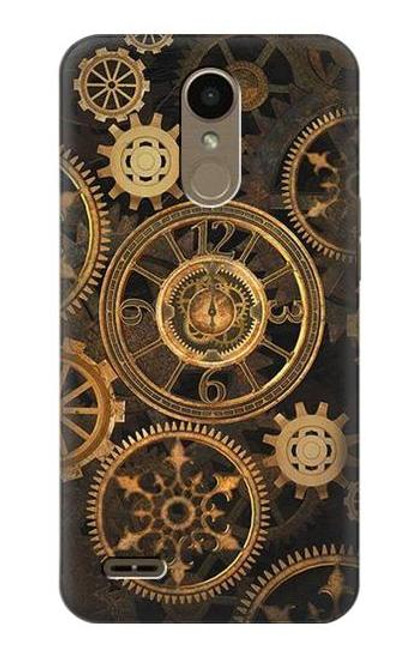 W3442 Clock Gear Hard Case and Leather Flip Case For LG K10 (2018), LG K30
