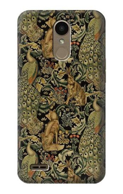 W3661 William Morris Forest Velvet Hard Case and Leather Flip Case For LG K10 (2018), LG K30