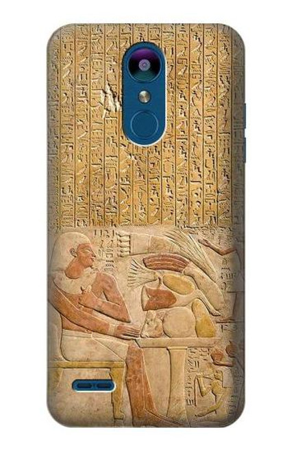 W3398 Egypt Stela Mentuhotep Hard Case and Leather Flip Case For LG K8 (2018)