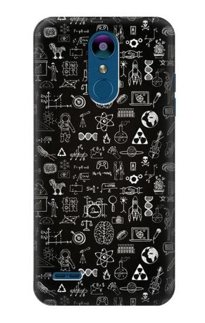 W3426 Blackboard Science Hard Case and Leather Flip Case For LG K8 (2018)