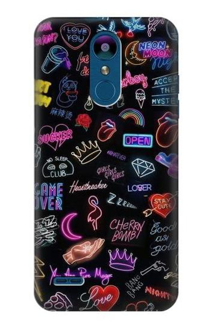 W3433 Vintage Neon Graphic Hard Case and Leather Flip Case For LG K8 (2018)