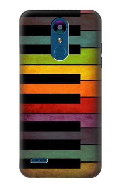 W3451 Colorful Piano Hard Case and Leather Flip Case For LG K8 (2018)