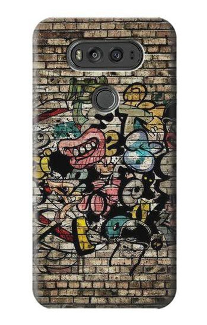 W3394 Graffiti Wall Hard Case and Leather Flip Case For LG V20