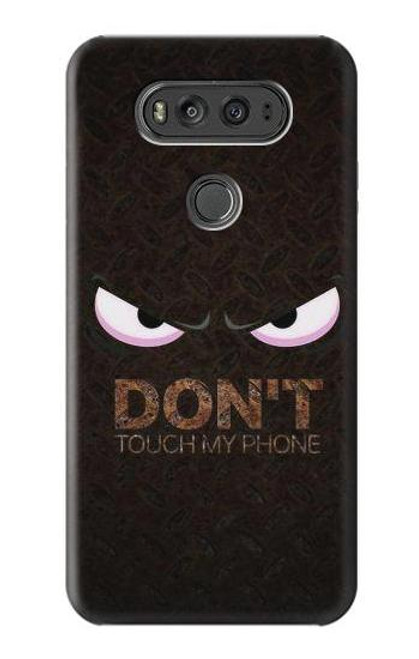 W3412 Do Not Touch My Phone Hard Case and Leather Flip Case For LG V20