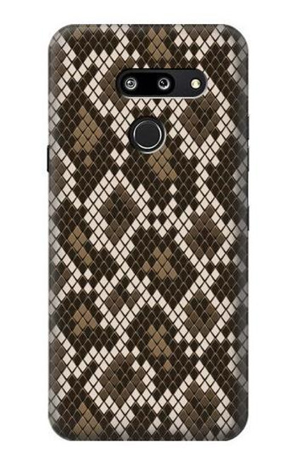 W3389 Seamless Snake Skin Pattern Graphic Hard Case and Leather Flip Case For LG G8 ThinQ