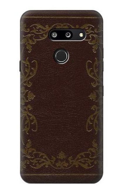W3553 Vintage Book Cover Hard Case and Leather Flip Case For LG G8 ThinQ