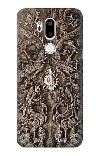 W3395 Dragon Door Hard Case and Leather Flip Case For LG G7 ThinQ